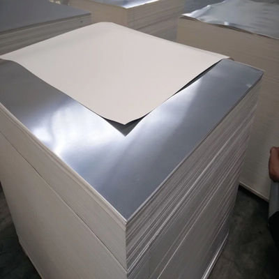 69GSM Papel metalizado al vacío de plata para impresión y embalaje de etiquetas